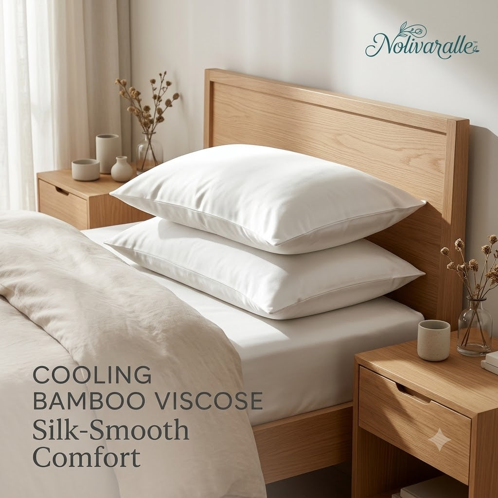 𝗡𝗼𝗹𝗶𝘃𝗮𝗿𝗮𝗹𝗹𝗲™ Cooling Bamboo-Derived Viscose Pillowcases