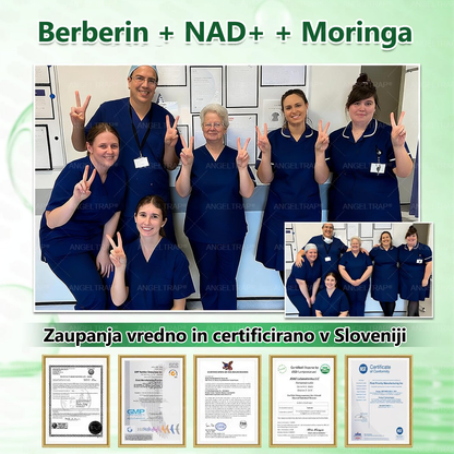 ANGELTRAP® Moringa × Berberin × AMPK 10-v-1 Metabolična podpora, obliž z nanotehnologijo mikroiglic 🇸🇮 (Dovolj je enkrat na dan, vidni rezultati v 7 dneh) ✅ Za debelost, ohlapno kožo, sladkorno bolezen, spalno apnejo, težave s sklepi in številne druge🌼