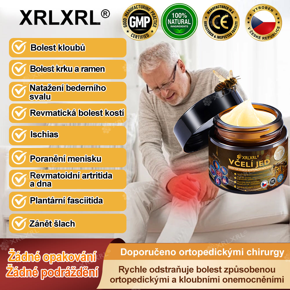 Oficiální obchod: 🦵 XRLXRL® okamžitý ultra silný krém s včelím jedem proti bolesti – (Zklidňuje bolest při artritidě, bolesti svalů, zad, kolen, ramen, kyčlí, zápěstí a rukou)