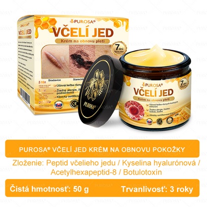 Izdelano in odposlano iz Slovenije 🏆 PUROSA® Krema z čebeljim strupom za obnovo kože  ⏰ ZADNJI DAN – 80 % POPUST!