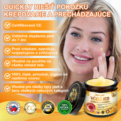 Izdelano in odposlano iz Slovenije 🏆 PUROSA® Krema z čebeljim strupom za obnovo kože  ⏰ ZADNJI DAN – 80 % POPUST!