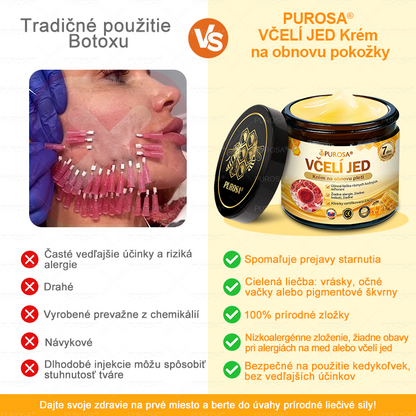 Izdelano in odposlano iz Slovenije 🏆 PUROSA® Krema z čebeljim strupom za obnovo kože  ⏰ ZADNJI DAN – 80 % POPUST!
