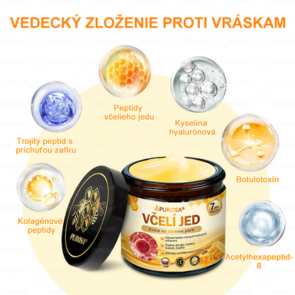 Izdelano in odposlano iz Slovenije 🏆 PUROSA® Krema z čebeljim strupom za obnovo kože  ⏰ ZADNJI DAN – 80 % POPUST!